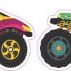 StickerTalk Monster Truck Stickers, 3 inches by 2 inches