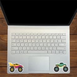 StickerTalk Monster Truck Stickers, 3 inches by 2 inches