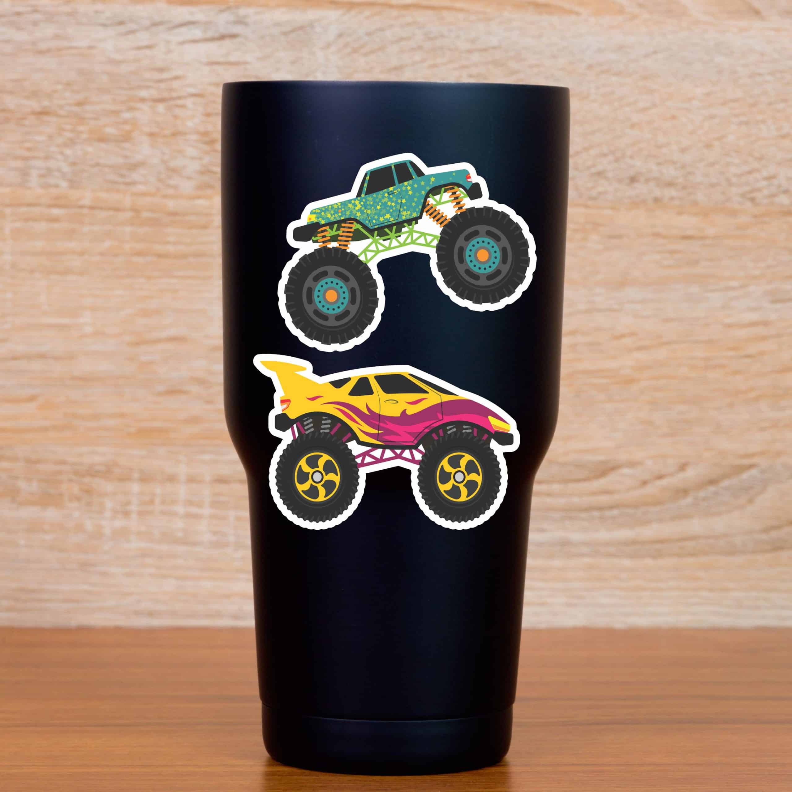 StickerTalk Monster Truck Stickers, 3 inches by 2 inches