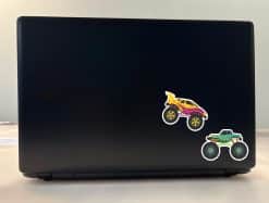 StickerTalk Monster Truck Stickers, 3 inches by 2 inches
