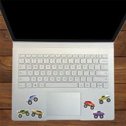 StickerTalk Monster Truck Stickers, 1.5 Inches by 1 Inch each