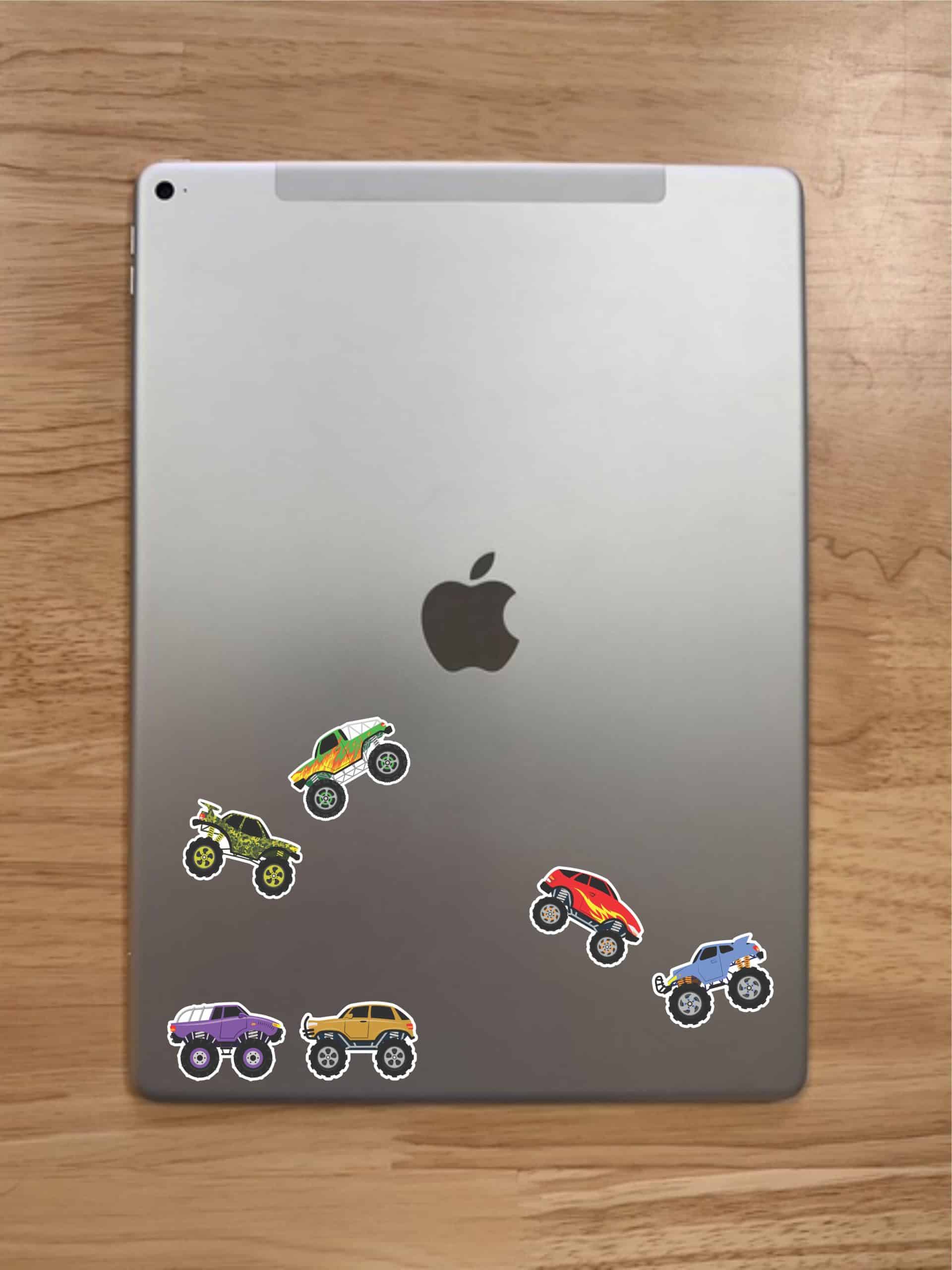 StickerTalk Monster Truck Stickers, 1.5 Inches by 1 Inch each