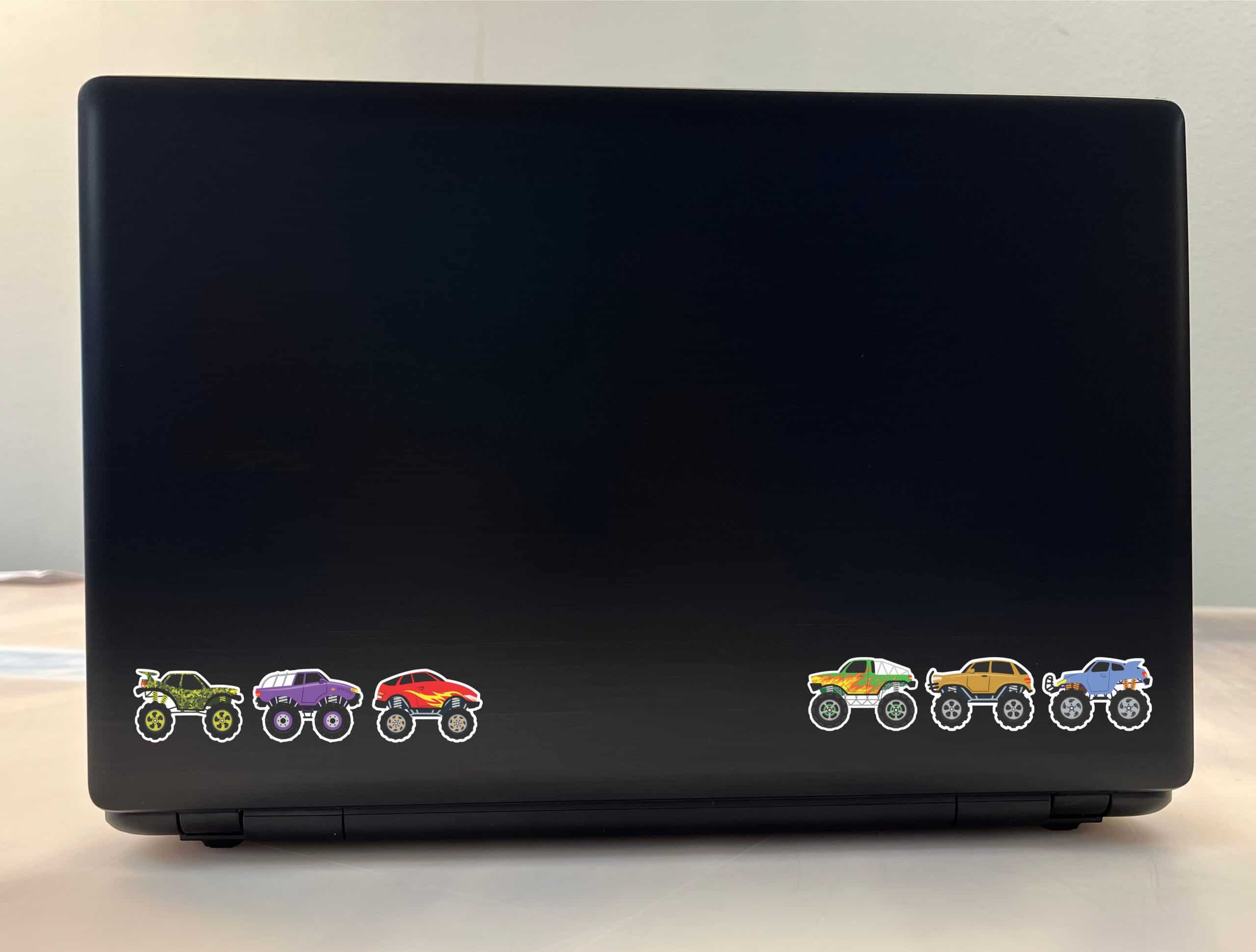 StickerTalk Monster Truck Stickers, 1.5 Inches by 1 Inch each