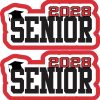 StickerTalk 2028 Senior Graduation Sticker, 4 inches by 2 inches