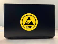StickerTalk ESD Warning Sticker, 5 inches by 5 inches