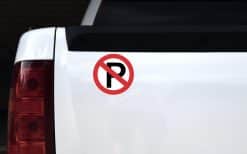StickerTalk No Parking Sticker, 5 inches by 5 inches