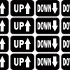StickerTalk Up Down Arrow Signs Stickers, 1 inches by 1.5 inches