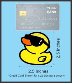 StickerTalk Cool Rubber Ducks Sticker, 2.5 inches by 2.5 inches