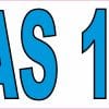 StickerTalk AVGAS 100LL Aviation Fuel Sticker, 12 inches by 3 inches