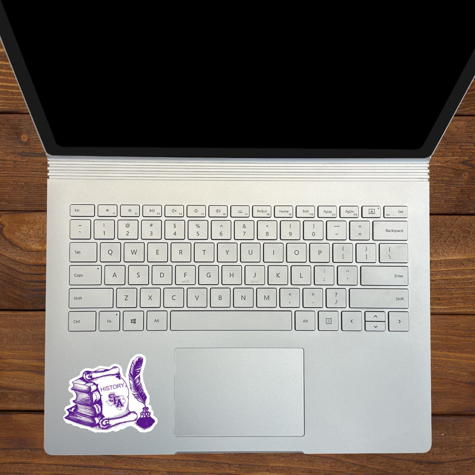 StickerTalk Officially Licensed SFA History Sticker, 3 inches by 2.5 inches