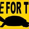 StickerTalk I Swerve for Turtles Sticker, 10 Inches by 3 Inches