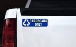 StickerTalk Cardboard Only Recycling Magnet, 10 Inches by 3 Inches