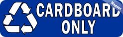 StickerTalk Cardboard Only Recycling Magnet, 10 Inches by 3 Inches