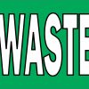 StickerTalk Yard Waste Only Sticker, 10 inches by 3 inches