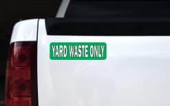 StickerTalk Yard Waste Only Magnet, 10 Inches by 3 Inches