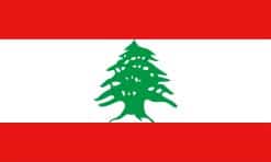 StickerTalk Lebanon Flag Magnet, 5 inches by 3 inches
