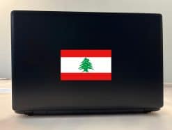 StickerTalk Lebanon Flag Sticker, 5 inches by 3 inches