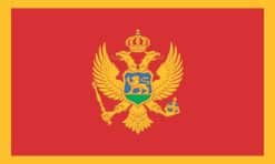 StickerTalk Montenegro Flag Sticker, 5 inches by 3 inches