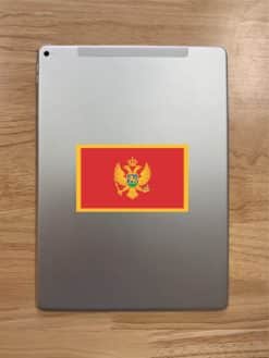 StickerTalk Montenegro Flag Sticker, 5 inches by 3 inches