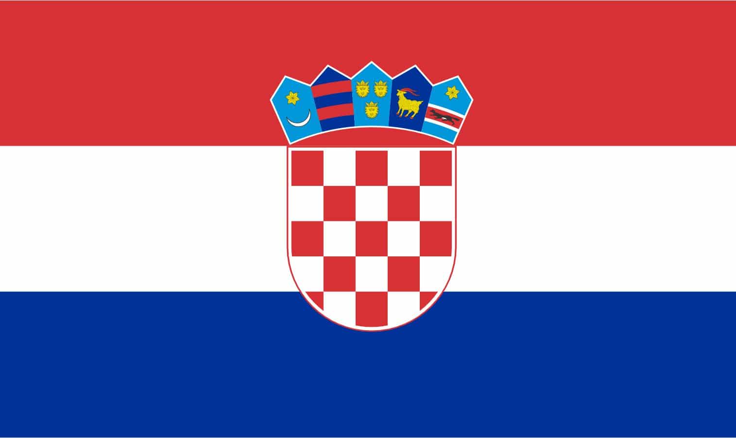 StickerTalk Croatia Flag Magnet, 5 inches by 3 inches