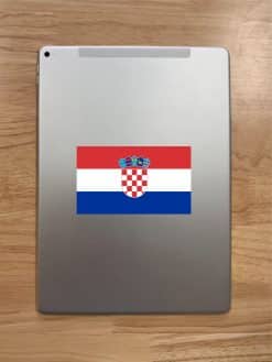 StickerTalk Croatia Flag Sticker, 5 inches by 3 inches
