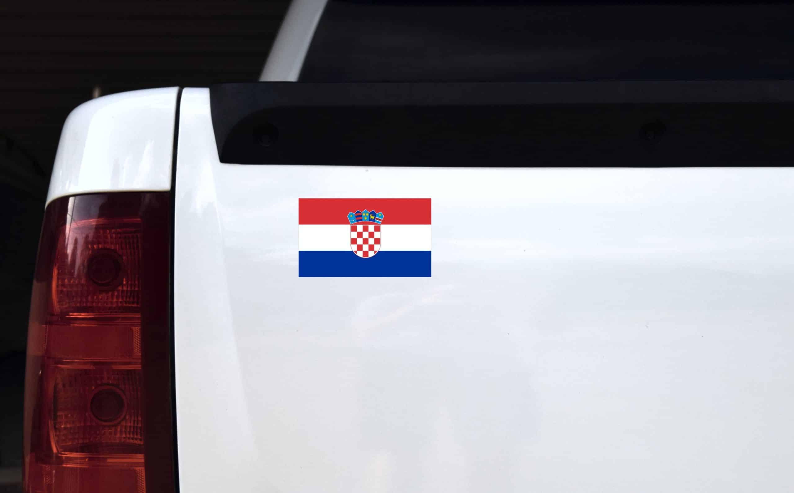 StickerTalk Croatia Flag Magnet, 5 inches by 3 inches