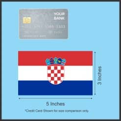 StickerTalk Croatia Flag Magnet, 5 inches by 3 inches