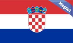 StickerTalk Croatia Flag Magnet, 5 inches by 3 inches