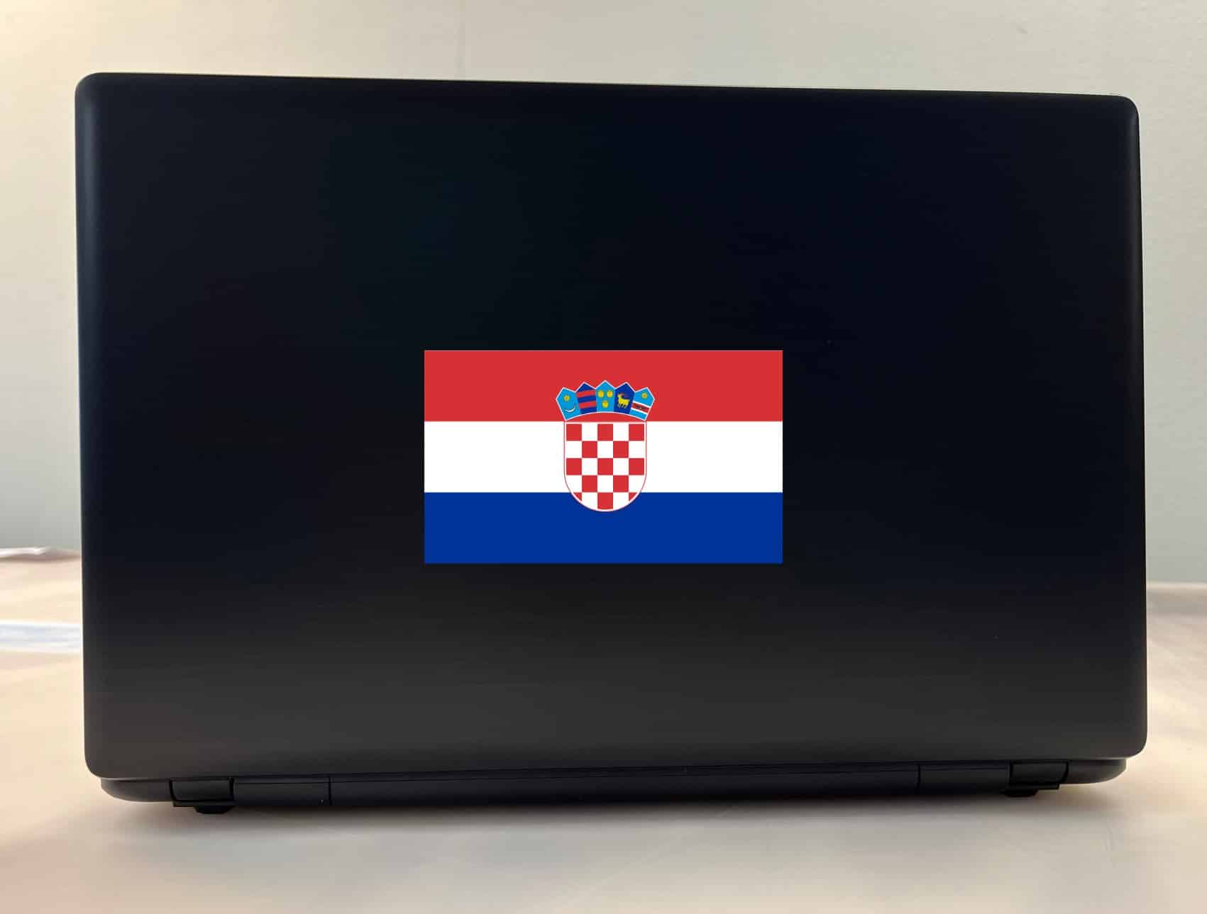 StickerTalk Croatia Flag Sticker, 5 inches by 3 inches