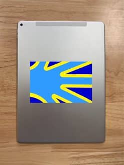 StickerTalk Deaf Flag Sticker, 6 inches by 4 inches