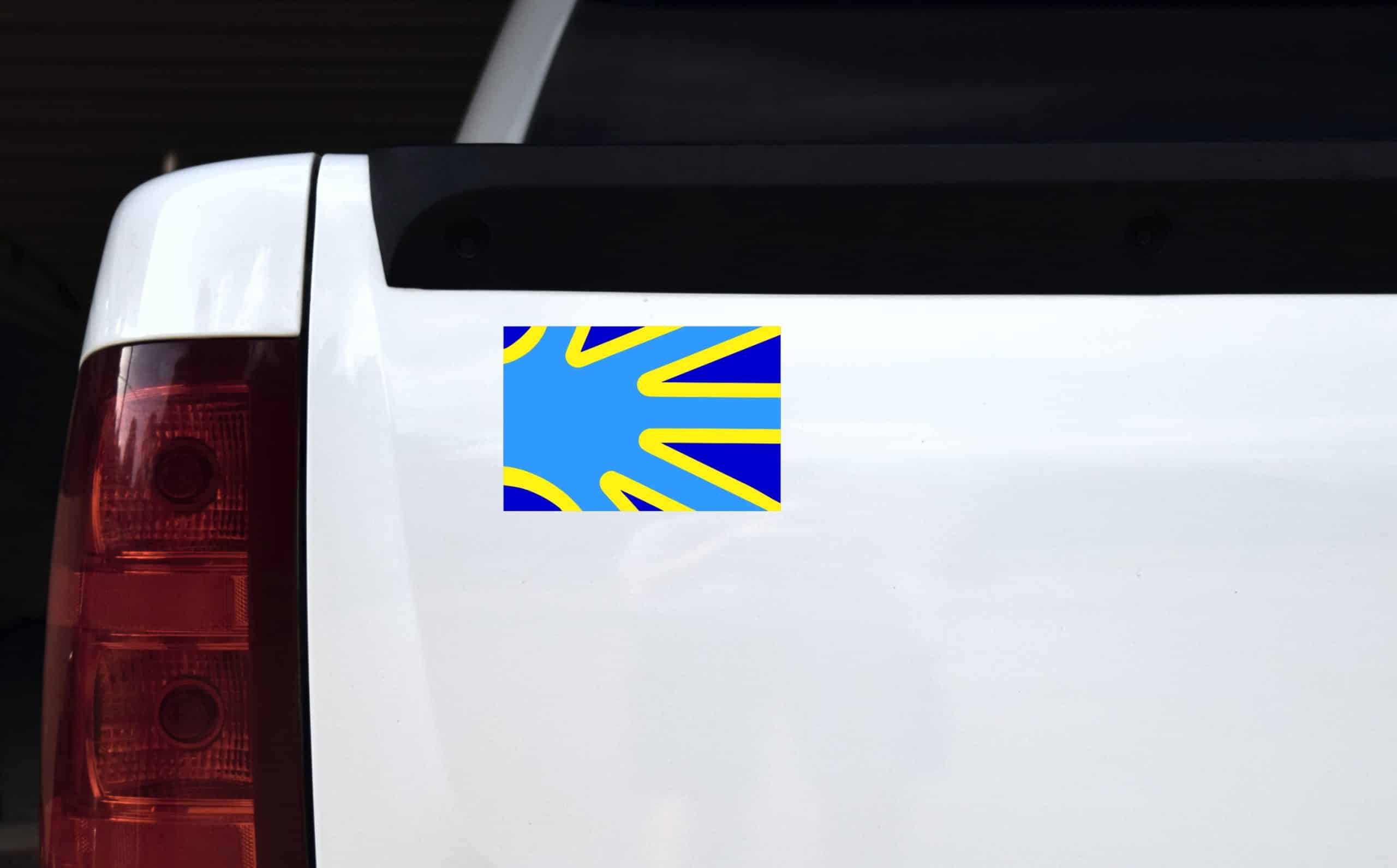 StickerTalk Deaf Flag Magnet, 6 inches by 4 inches
