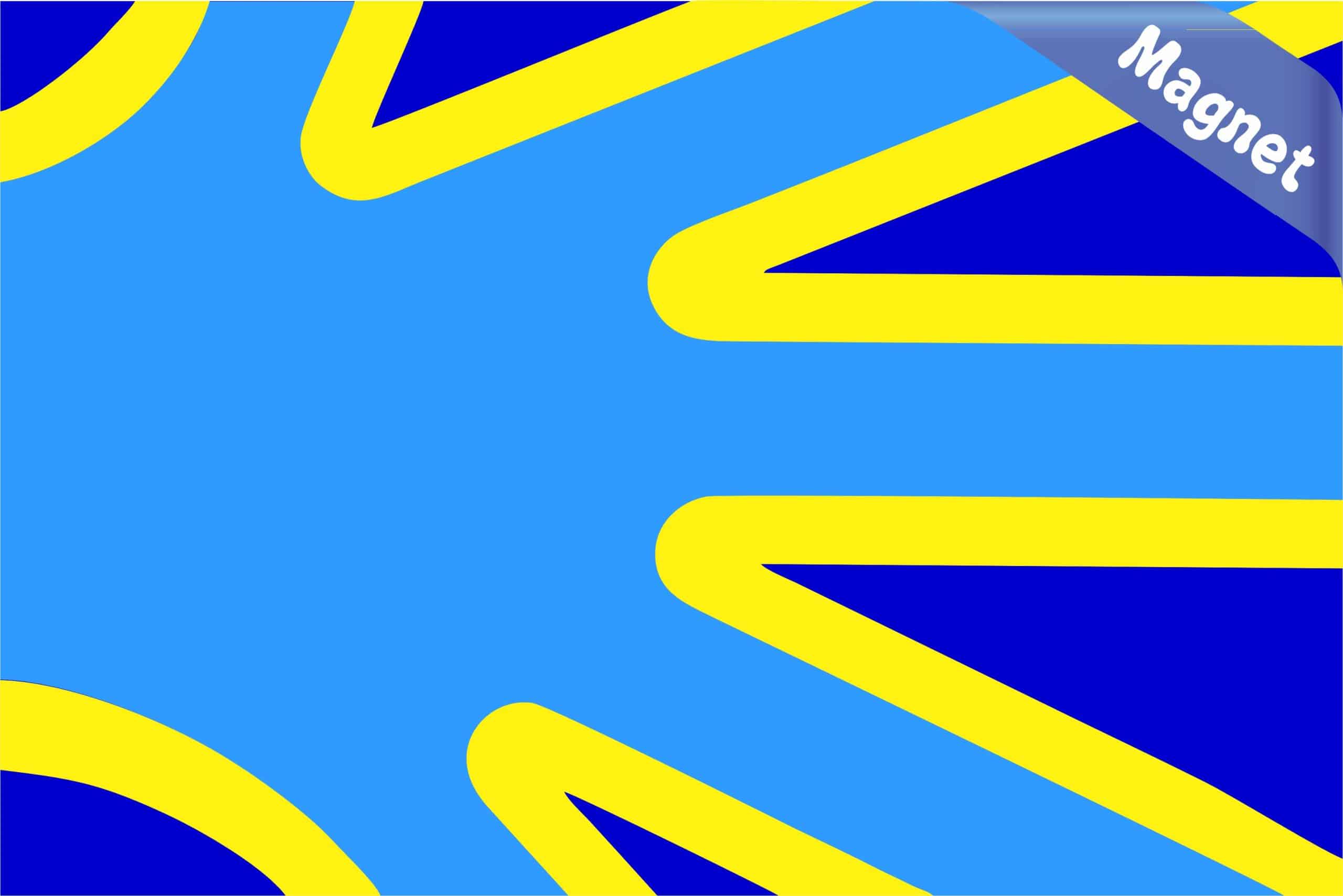 StickerTalk Deaf Flag Magnet, 6 inches by 4 inches