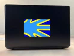StickerTalk Deaf Flag Sticker, 6 inches by 4 inches