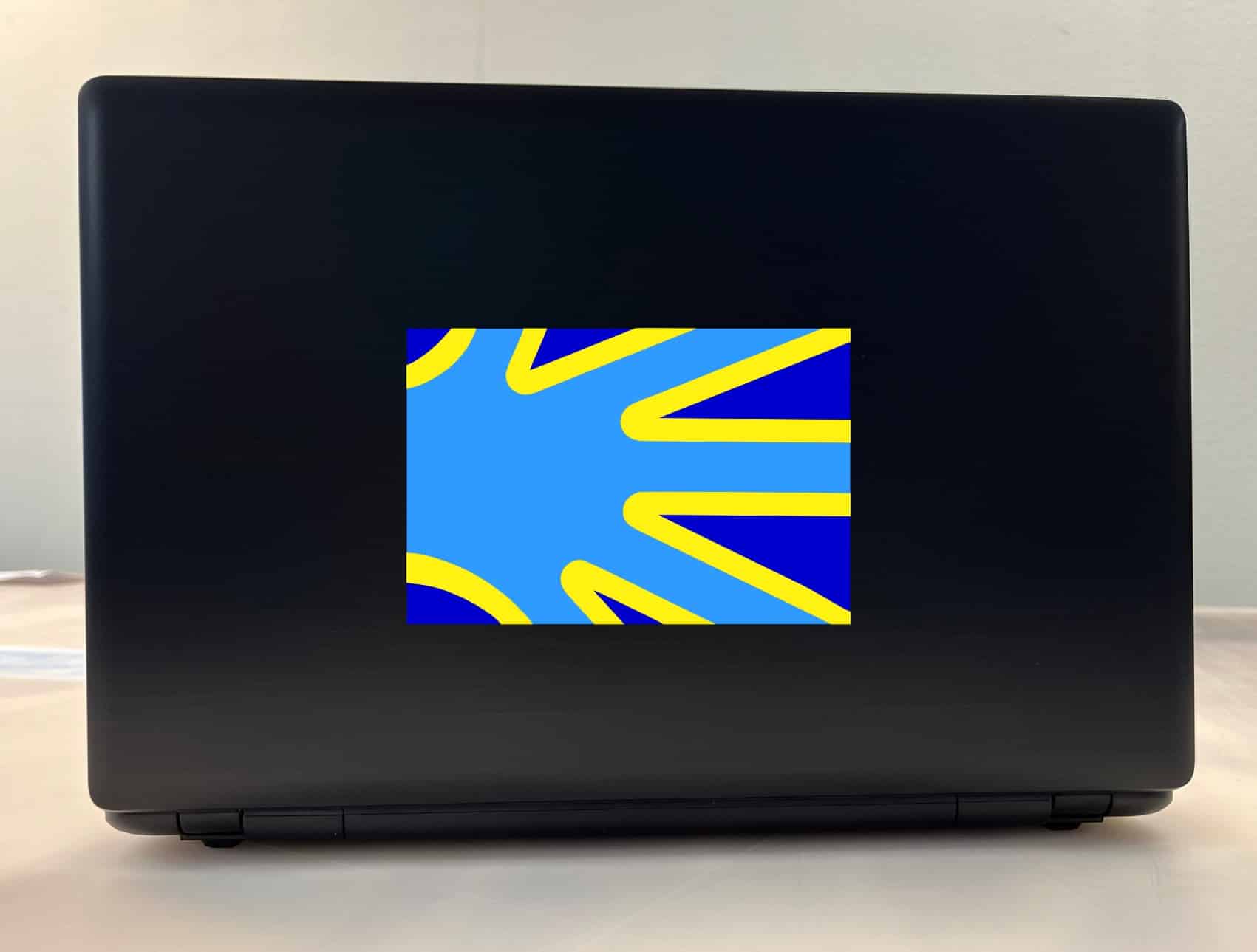 StickerTalk Deaf Flag Sticker, 6 inches by 4 inches