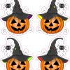StickerTalk Halloween Pumpkin Witch Hat Stickers, 2.5 Inches by 2 Inches