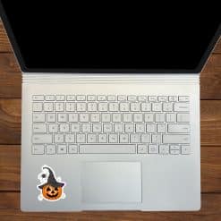 StickerTalk Halloween Pumpkin Witch Hat Stickers, 2.5 Inches by 2 Inches