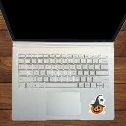 StickerTalk Halloween Pumpkin Witch Hat Stickers, 2.5 Inches by 2 Inches