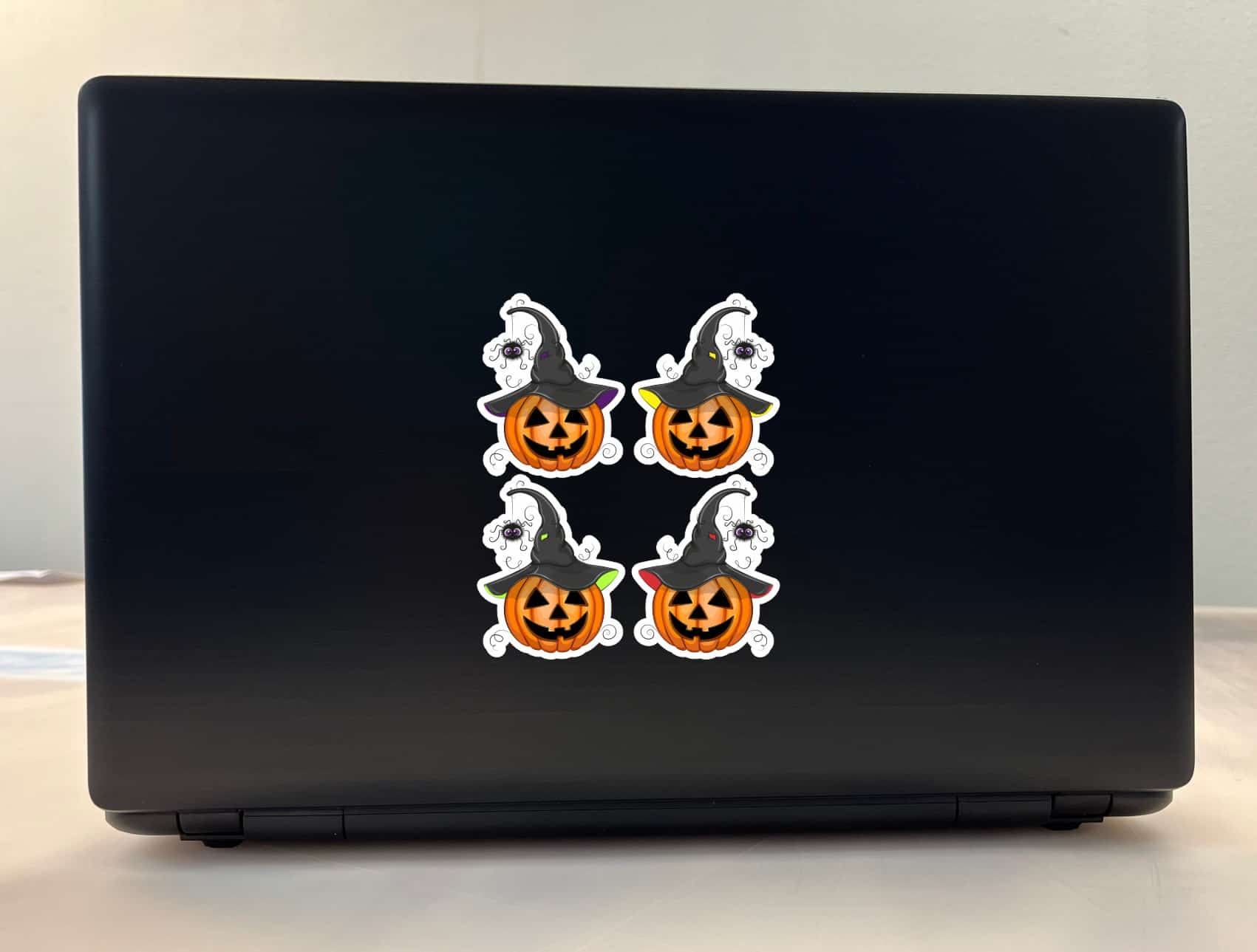 StickerTalk Halloween Pumpkin Witch Hat Stickers, 2.5 Inches by 2 Inches