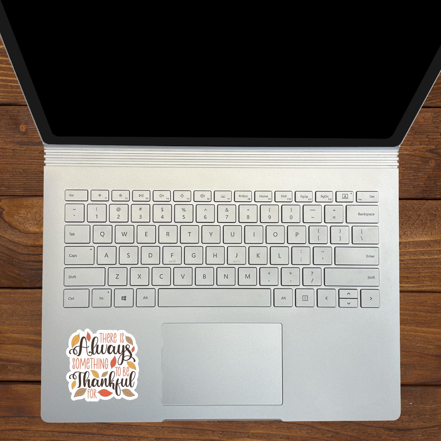 StickerTalk Always Something to Be Thankful For Sticker, 2.5 inches by 2.5 inches