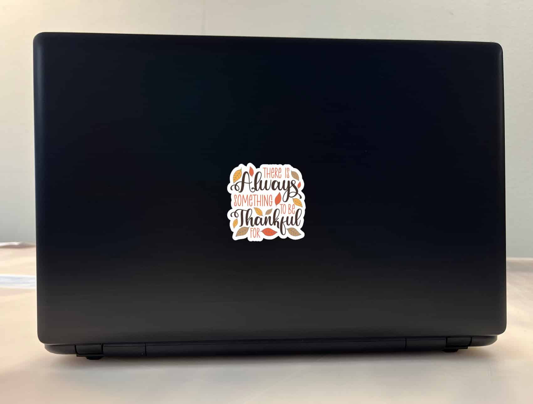 StickerTalk Always Something to Be Thankful For Sticker, 2.5 inches by 2.5 inches