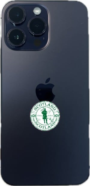StickerTalk Scotland Bagpiper Stickers, 1 inch by 1 inch, set of 15