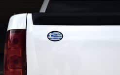 StickerTalk Athens Greece Flag Cruise Ship Sticker, 4 inches by 2.5 inches