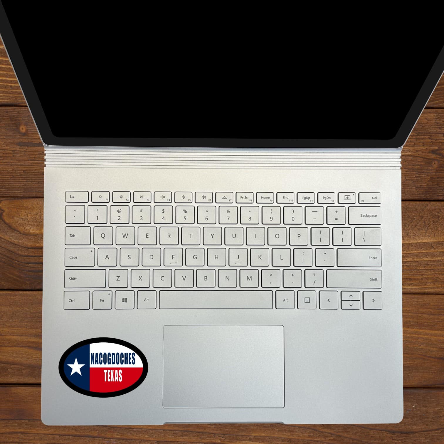 StickerTalk Nacogdoches Texas Sticker, 3 inches by 2 inches