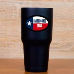 StickerTalk Nacogdoches Texas Sticker, 3 inches by 2 inches