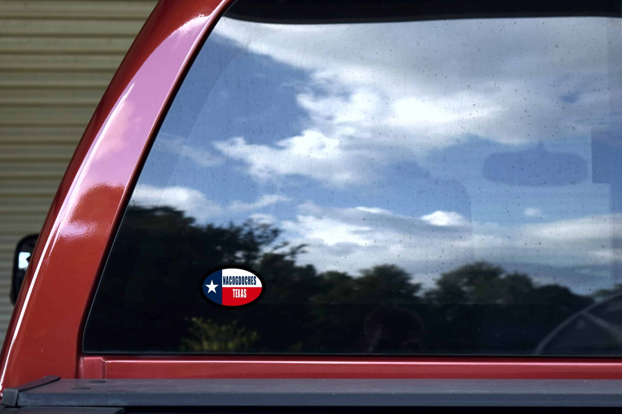 StickerTalk Nacogdoches Texas Sticker, 3 inches by 2 inches