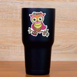 StickerTalk Boho Owl Stickers, 2.5 inches by 3 inches