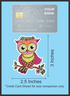 StickerTalk Boho Owl Stickers, 2.5 inches by 3 inches