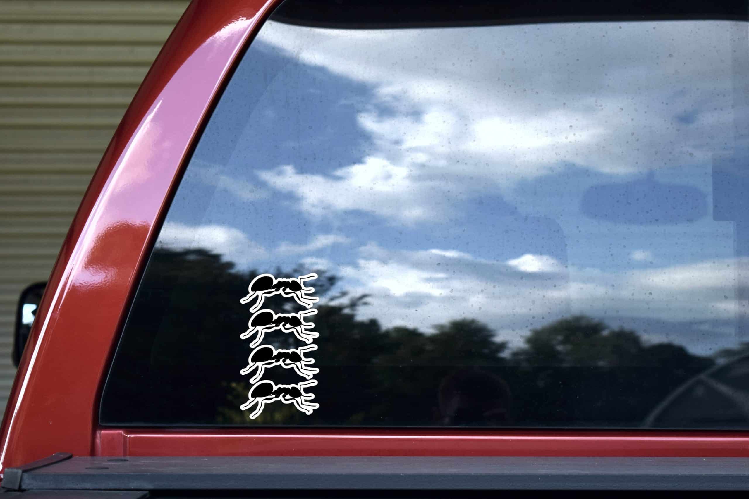 StickerTalk Ant Silhouette Sticker, 3 inches by 1.5 inches