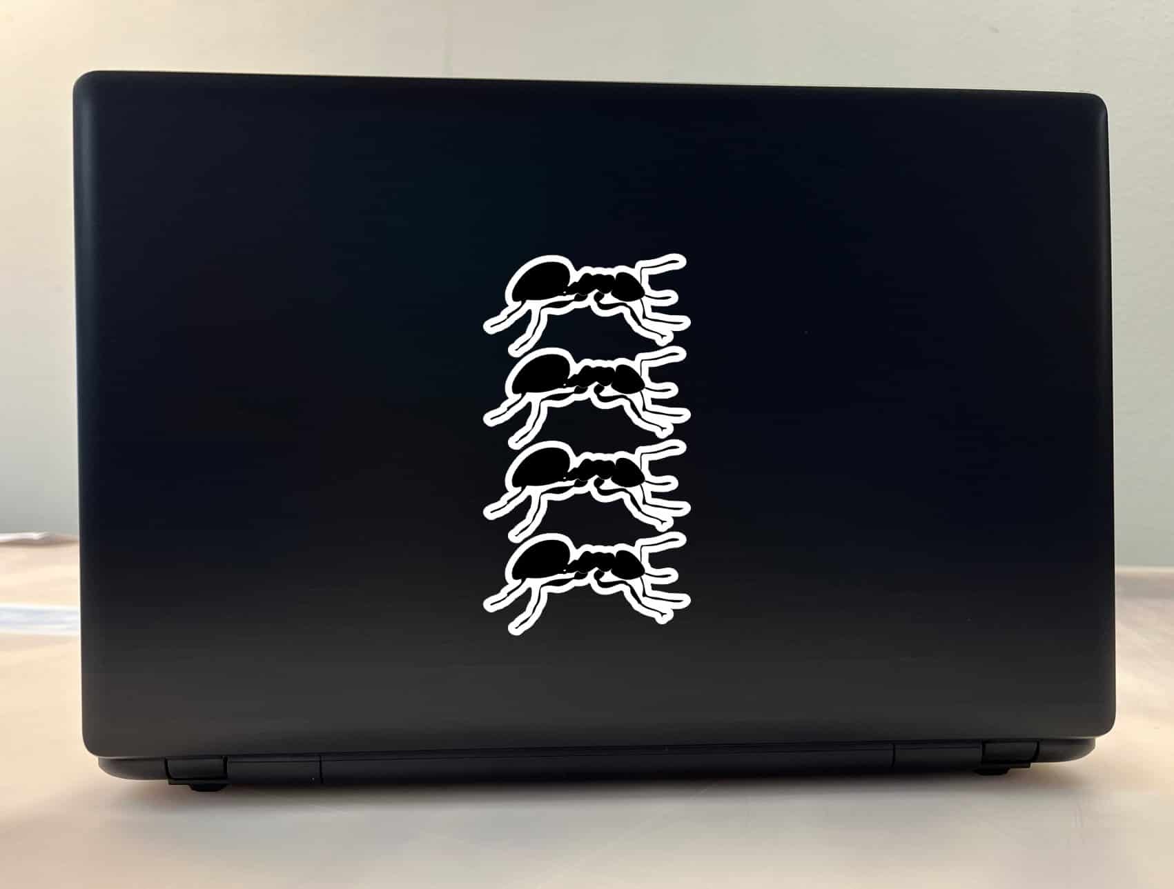 StickerTalk Ant Silhouette Sticker, 3 inches by 1.5 inches