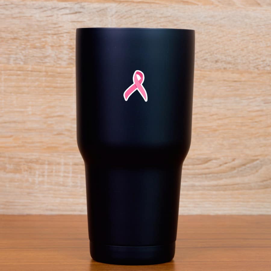 StickerTalk Breast Cancer Awareness Ribbon Sticker, 0.75 inches by 1 inches